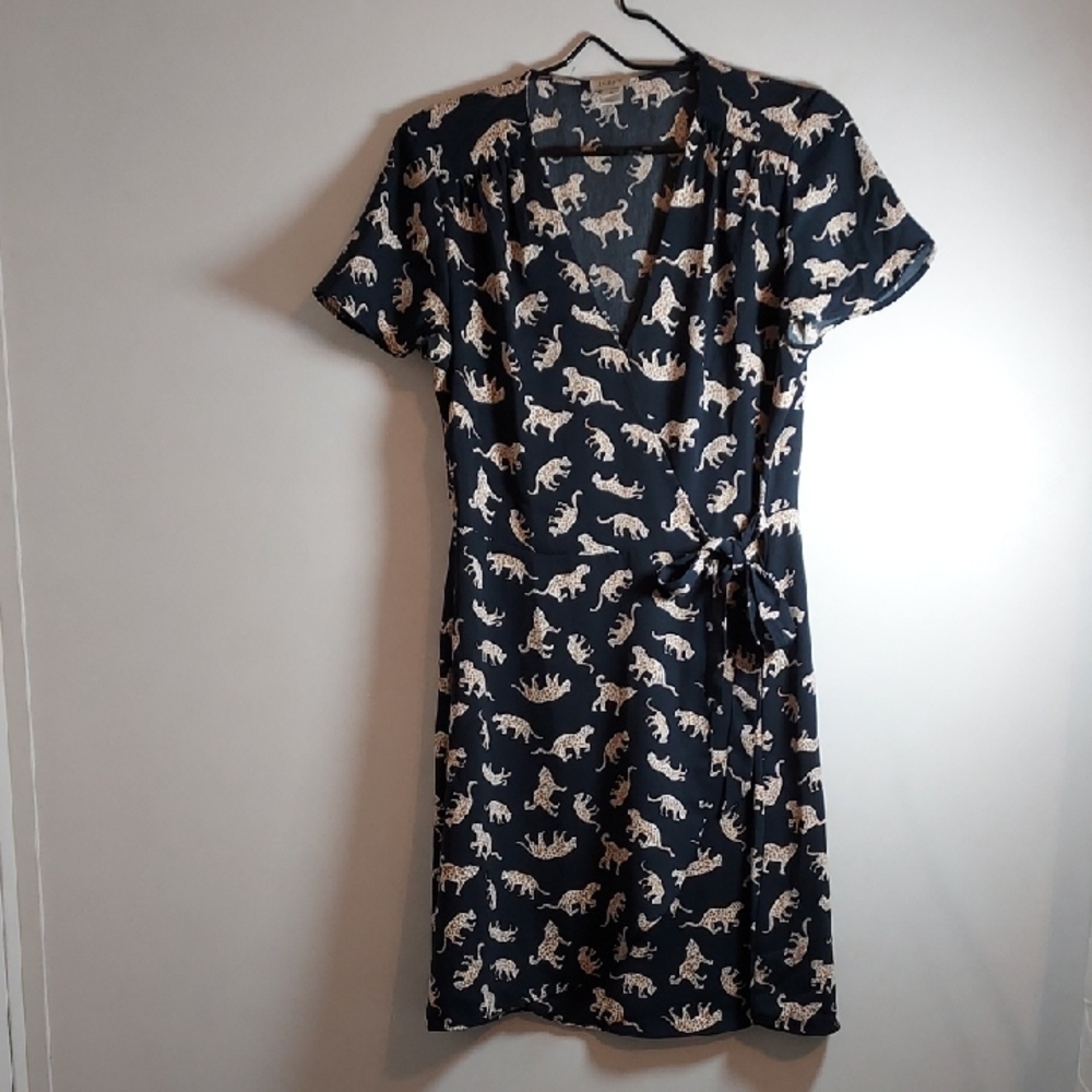 jCrew Leppard Wrap Dress